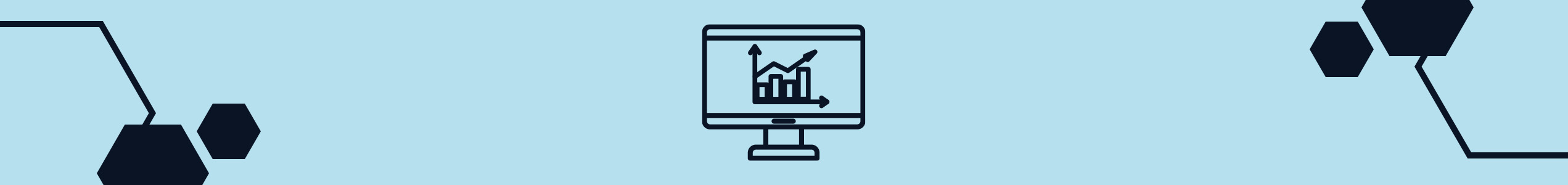 Icon von einem Monitor, der einen Graphen zeigt